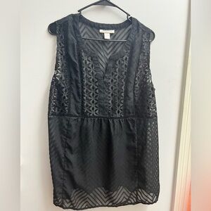 Motherhood Maternity babydoll top sleeveless large